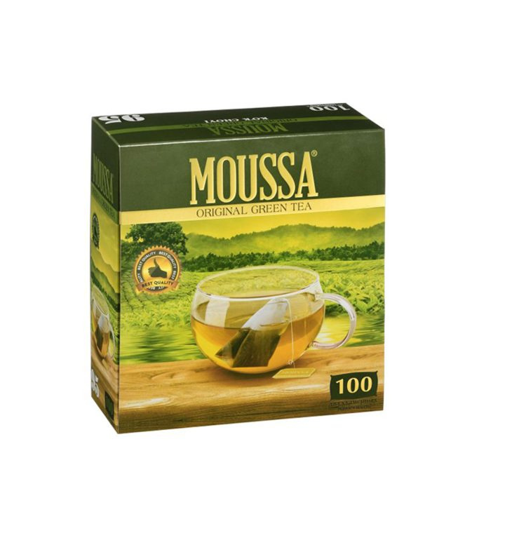 Чай зеленый Moussa, 100 пакетиков