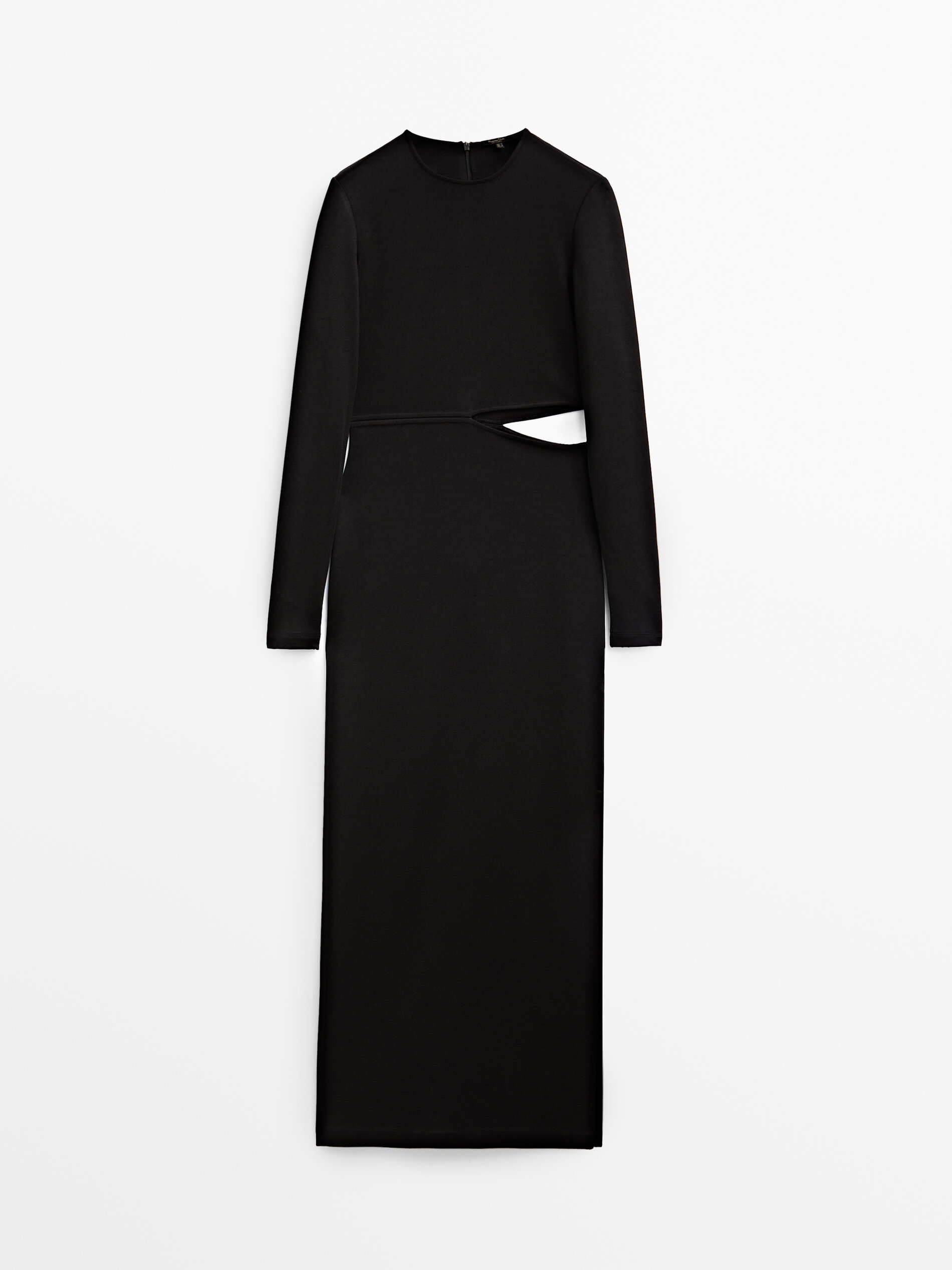 

Платье женское Massimo Dutti 06639919800 черное L, 06639919800