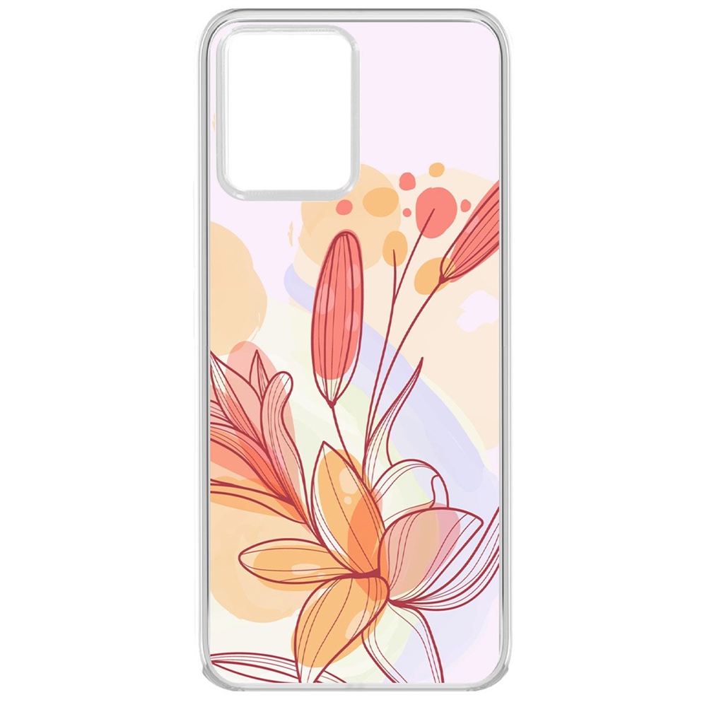 

Чехол-накладка Krutoff Clear Case Фантазия для Realme 8/8 Pro 4G, Прозрачный