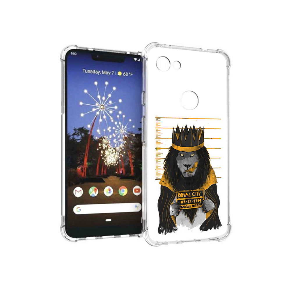 

Чехол MyPads Tocco для Google Pixel 3 XL лев в законе, Прозрачный, Tocco