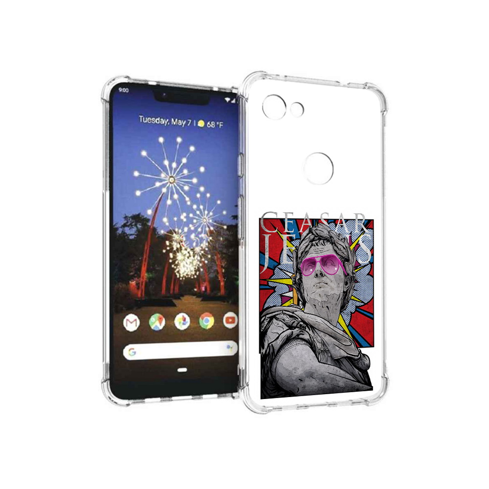 

Чехол MyPads Tocco для Google Pixel 3 XL крутая статуя свободы, Прозрачный, Tocco