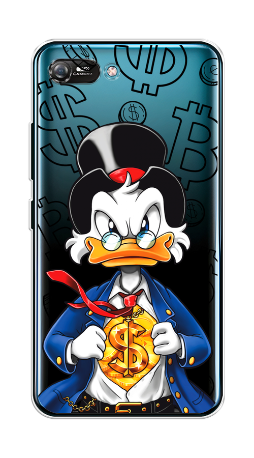 

Чехол на Itel A25/A35 "Scrooge Goldman", Черный;белый;синий, 3200250-1