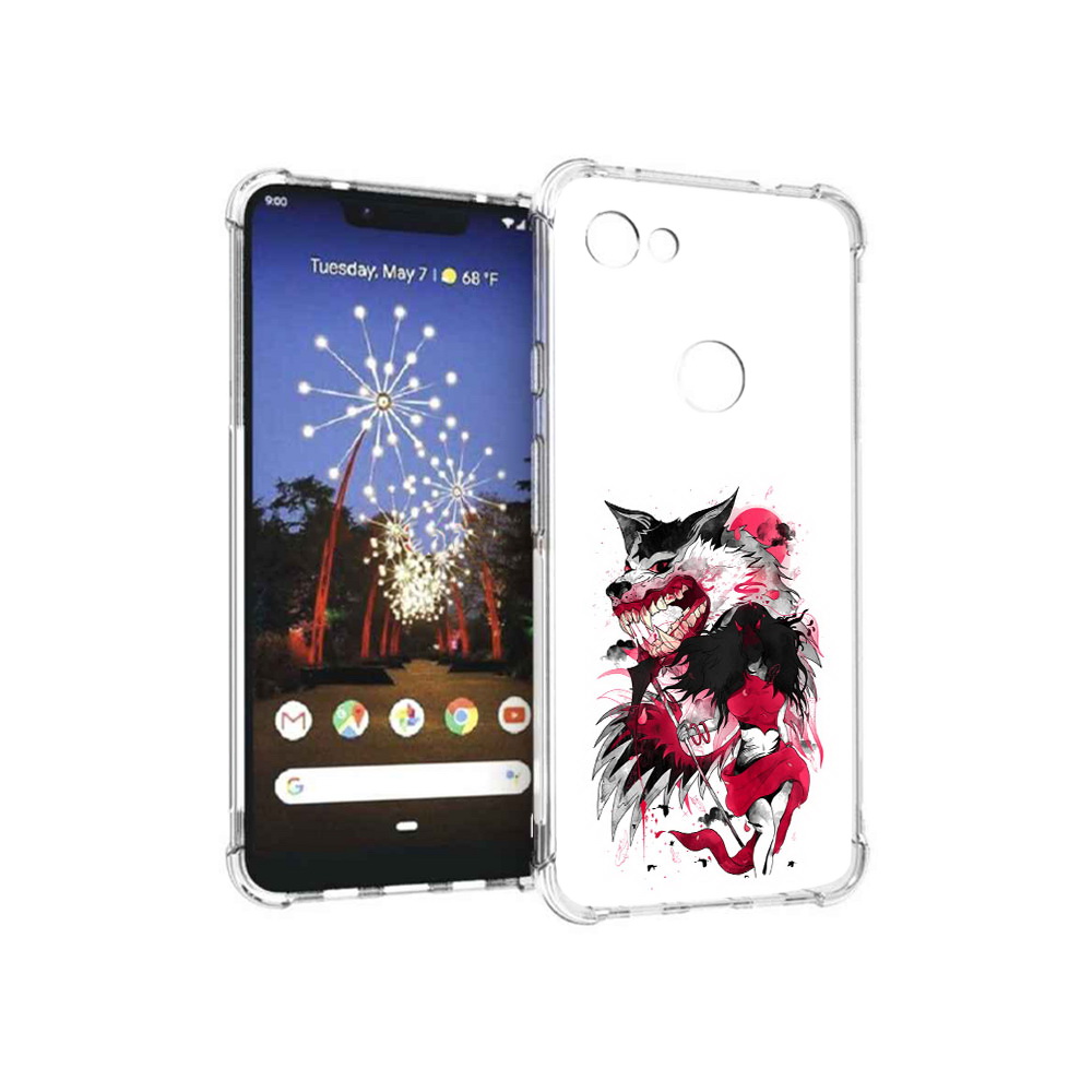 

Чехол MyPads Tocco для Google Pixel 3 XL красная шапочка, Прозрачный, Tocco