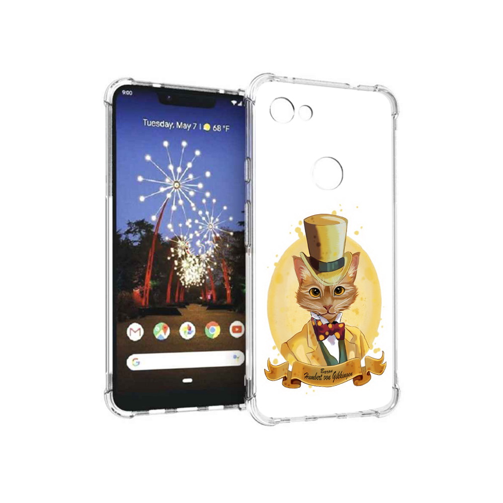 

Чехол MyPads Tocco для Google Pixel 3 XL кот юрист, Прозрачный, Tocco