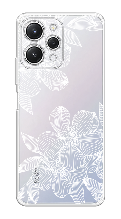 

Чехол на Xiaomi Redmi 12 "Крокус", Белый;прозрачный, 319250-1