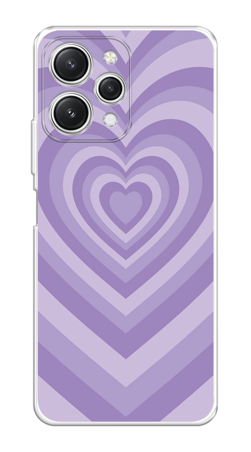 

Чехол на Xiaomi Redmi 12 "Violet heart latte", Фиолетовый, 319250-1