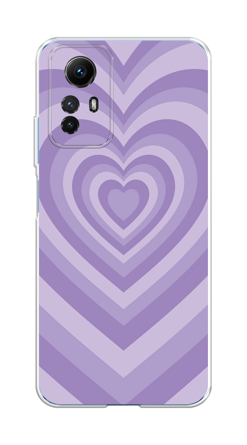 

Чехол на Xiaomi Redmi Note 12S "Violet heart latte", Фиолетовый, 318950-1