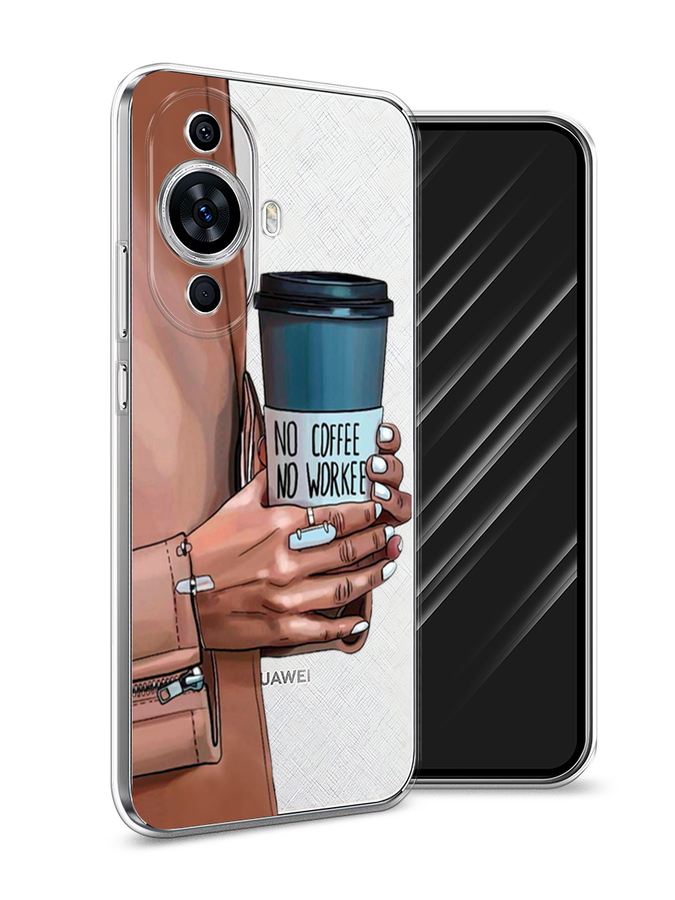 

Чехол Awog на Huawei Nova 11 "No coffee", Синий;бежевый;коричневый, 6121250-7