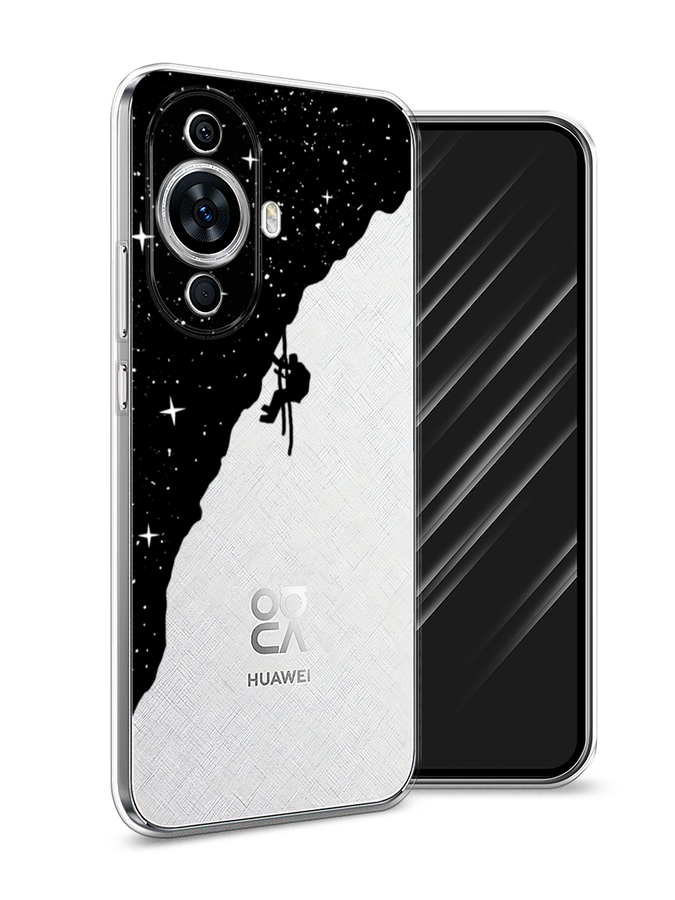 

Чехол Awog на Huawei Nova 11 "Скалолаз в космосе", Черный;белый;бежевый, 6121250-4