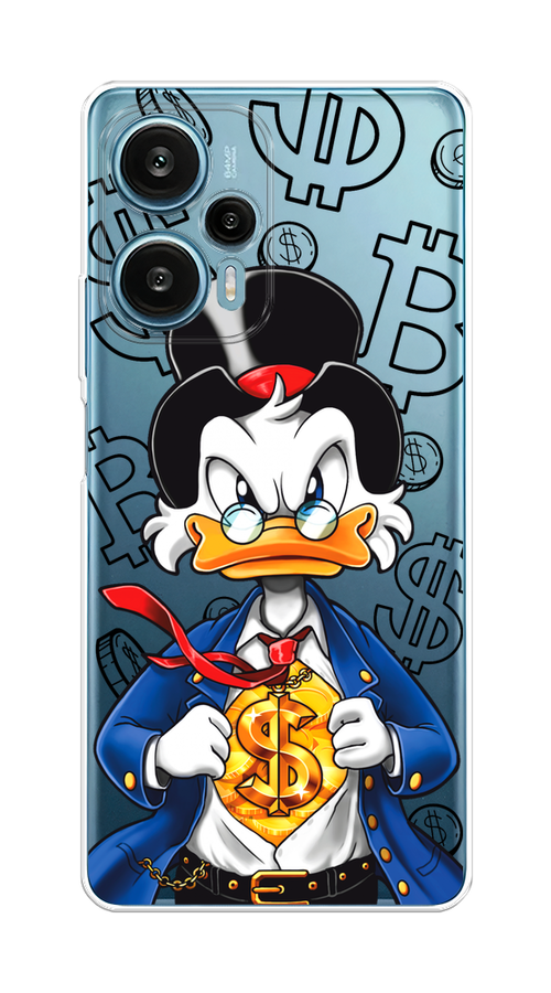 

Чехол на Xiaomi Redmi Note 12 Turbo/Poco F5 "Scrooge Goldman", Черный;белый;синий, 318450-1