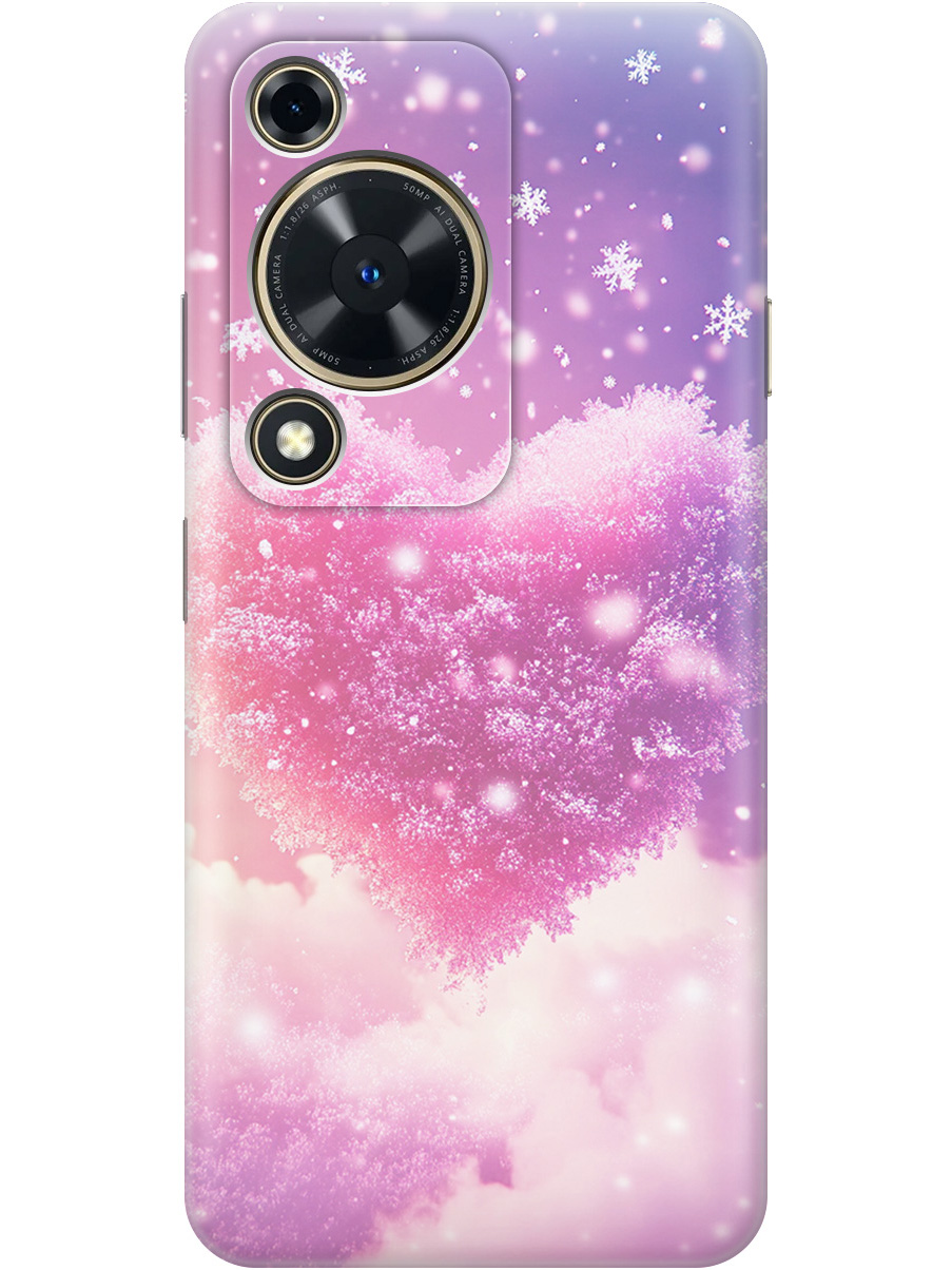 

Силиконовый чехол на Huawei nova Y72 с принтом "Пушистое сердце", Прозрачный;белый;розовый, 785977891