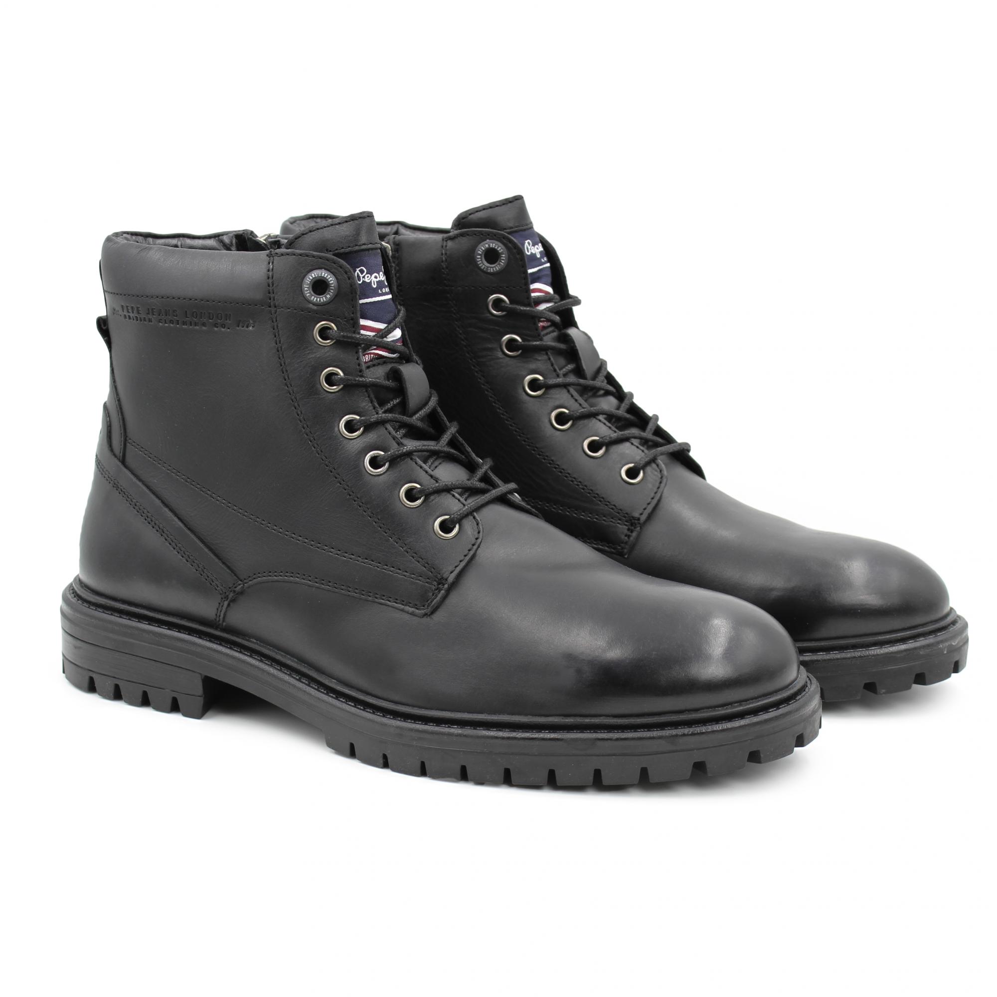 фото Ботинки мужские pepe jeans ned boot lth pms50210 черные 42 eu