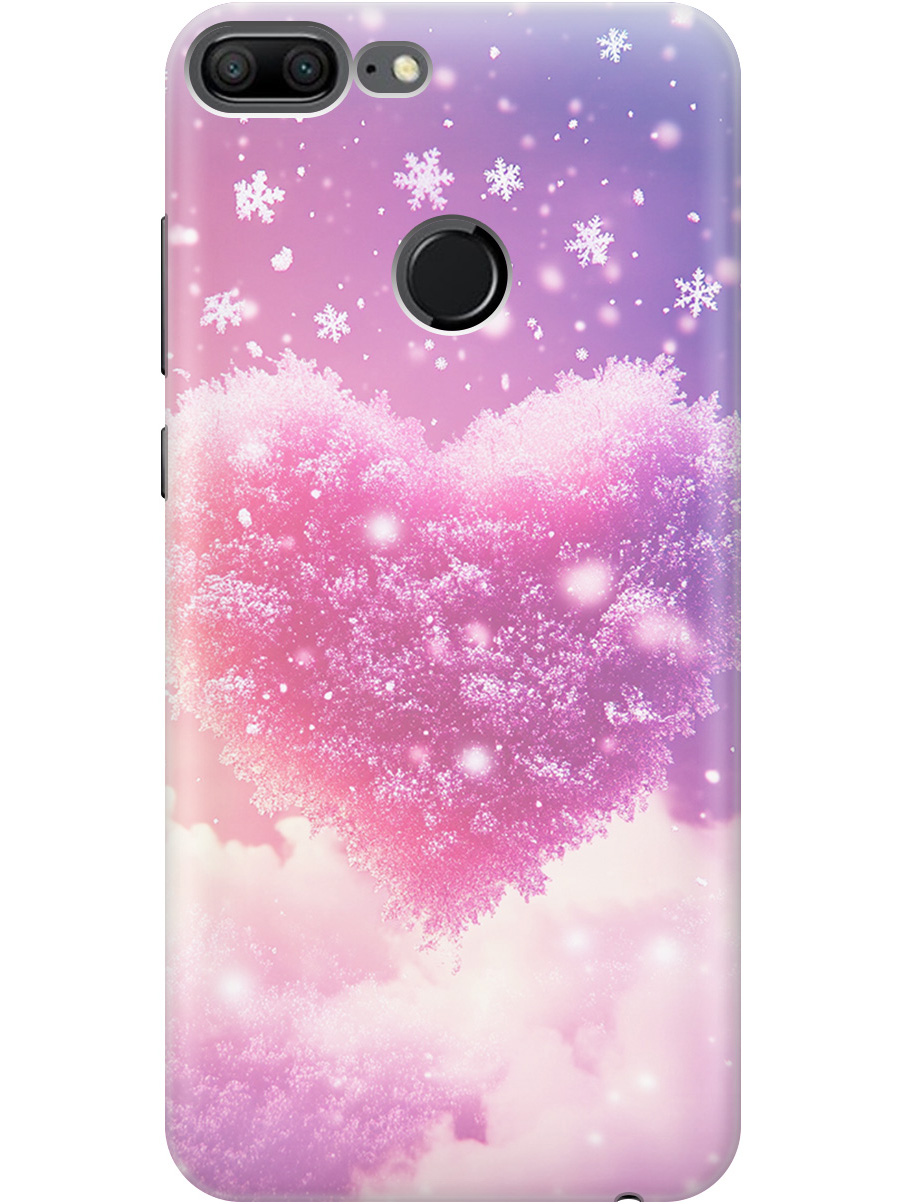 

Силиконовый чехол на Honor 9 Lite с принтом "Пушистое сердце", Прозрачный;белый;розовый, 717568491