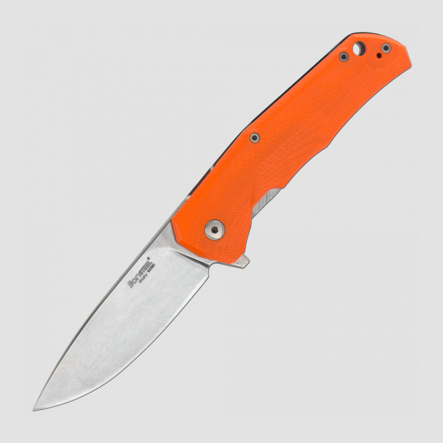 Нож складной LIONSTEEL, T.R.E. - Three Rapid Exchange, длина клинка: 7,4 см, оранжевый