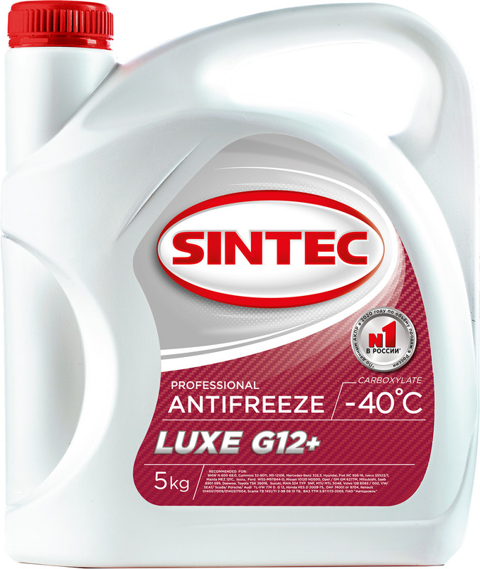 

Антифриз Sintec красный СИНТЕК ANTIFREEZE LUXE G12 Р614500