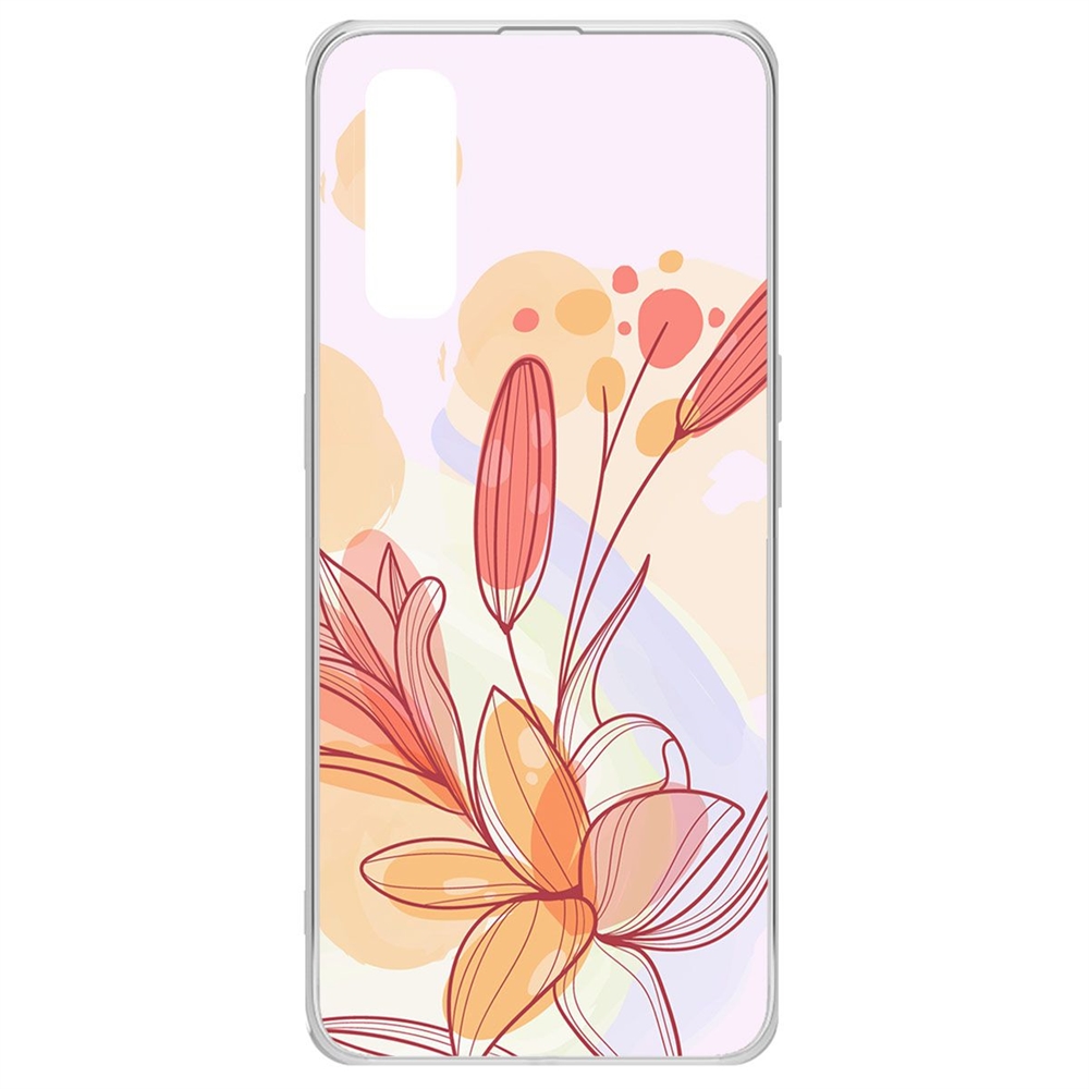

Чехол-накладка Krutoff Clear Case Фантазия для Oppo Find X2, Прозрачный