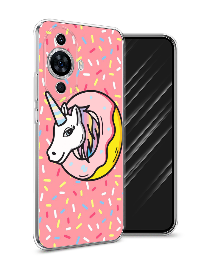 

Чехол Awog на Huawei Nova 11 "Единорог в пончике", Розовый;желтый;белый, 6121250-2