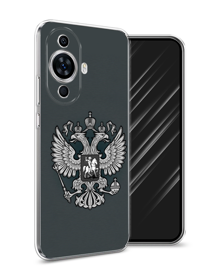 

Чехол Awog на Huawei Nova 11 "Герб России серый", 6121250-5