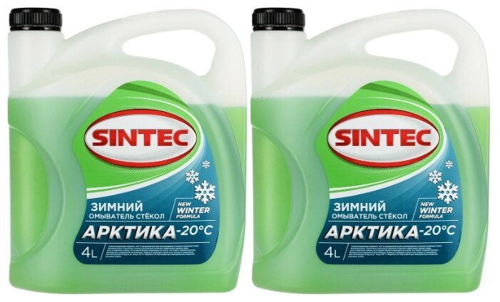 

Жидкость стеклоомывающая Sintec "Арктика" -20 С 4л (2шт) Р900601-2