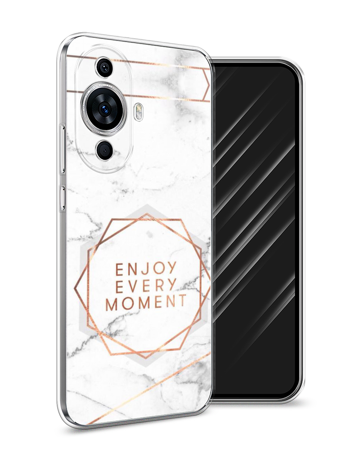 

Чехол Awog на Huawei Nova 11 "Enjoy every moment мрамор", Белый;розовый;серый, 6121250-7