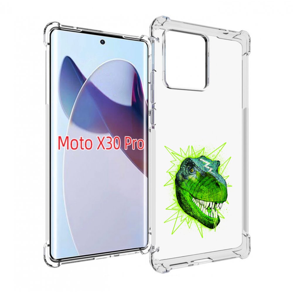 

Чехол MyPads зеленый динозавр для Motorola Moto X30 Pro, Прозрачный, Tocco