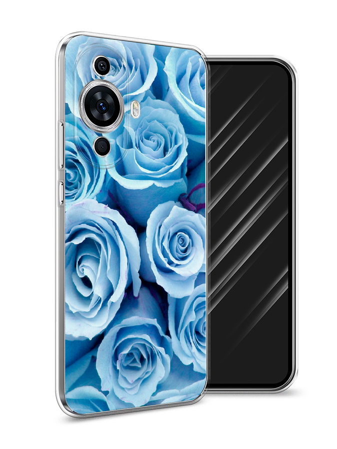 

Чехол Awog на Huawei Nova 11 "Лазурные розы", Голубой, 6121250-8