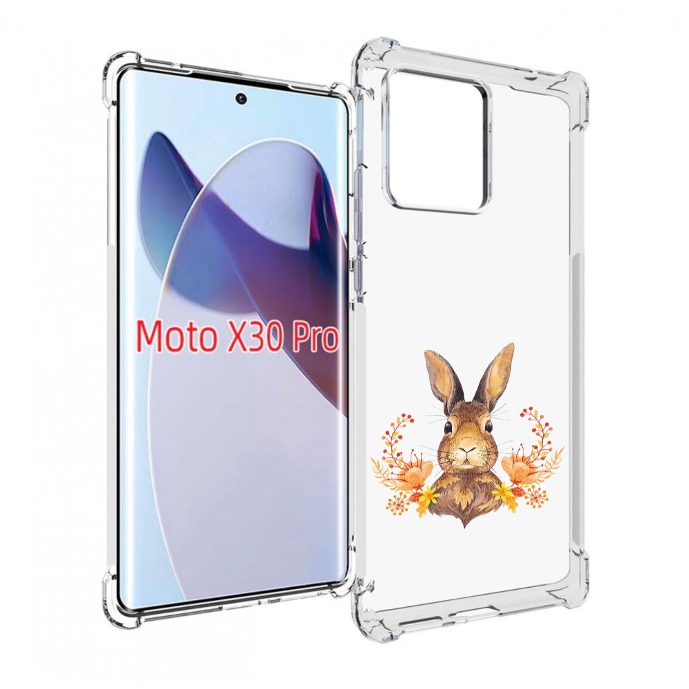 

Чехол MyPads зайка в цветах для Motorola Moto X30 Pro, Прозрачный, Tocco