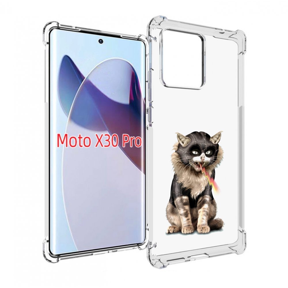 

Чехол MyPads дьяволский кот для Motorola Moto X30 Pro, Прозрачный, Tocco