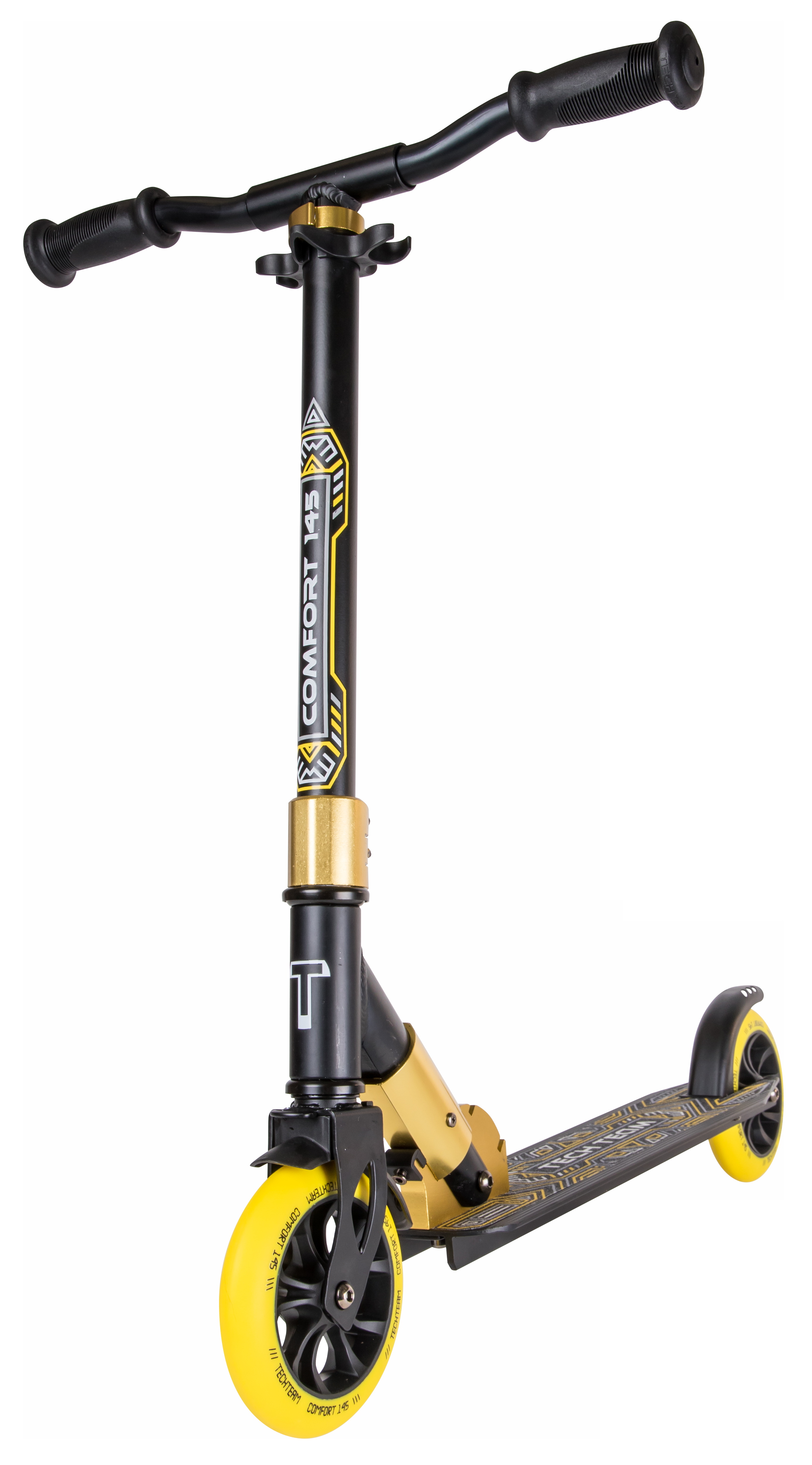 

Самокат Tech Team Comfort 145R Black/Yellow, Черный;желтый