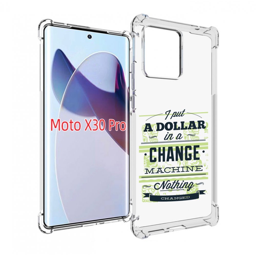 

Чехол MyPads доллар надпись для Motorola Moto X30 Pro, Прозрачный, Tocco
