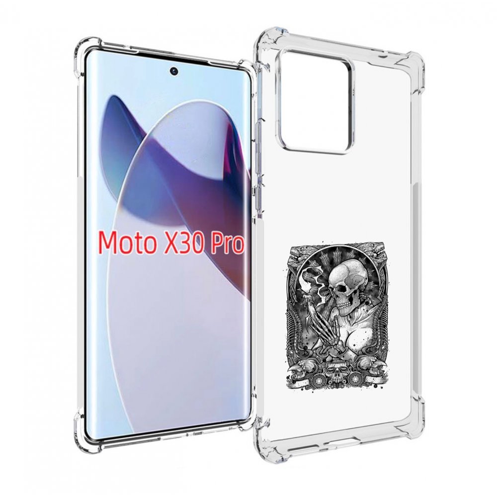 

Чехол MyPads девушка скелет для Motorola Moto X30 Pro, Прозрачный, Tocco