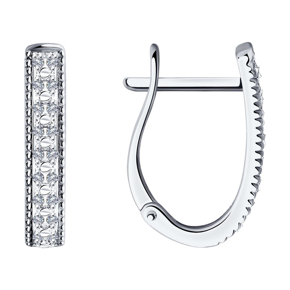 

Серьги из белого золота SOKOLOV Diamonds 1021800-3, бриллиант, 1021800-3