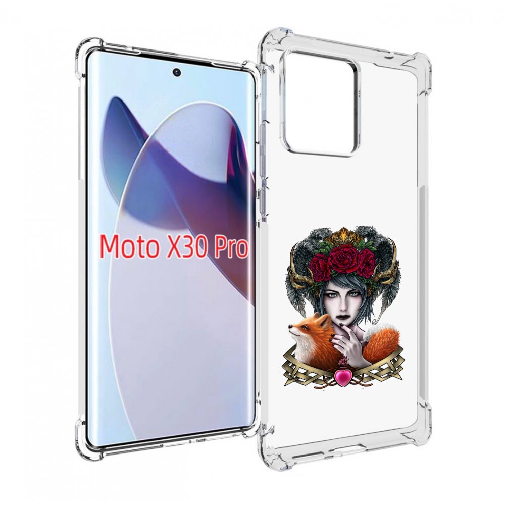

Чехол MyPads девушка с лисой для Motorola Moto X30 Pro, Прозрачный, Tocco