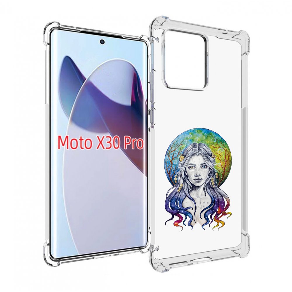 

Чехол MyPads девушка с красивыми волосами для Motorola Moto X30 Pro, Прозрачный, Tocco