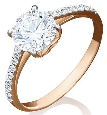 

Кольцо из золота р. 15,5 PLATINA jewelry 01-4462-00-501-1110-38, фианит, 01-4462-00-501-1110-38