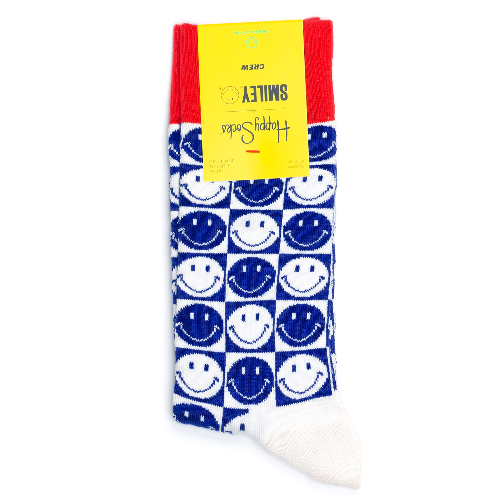 

Носки унисекс Happy Socks Happy Socks x Smiley Squared Smiley Blue разноцветные 36-40, Happy Socks x Smiley Squared Smiley Blue