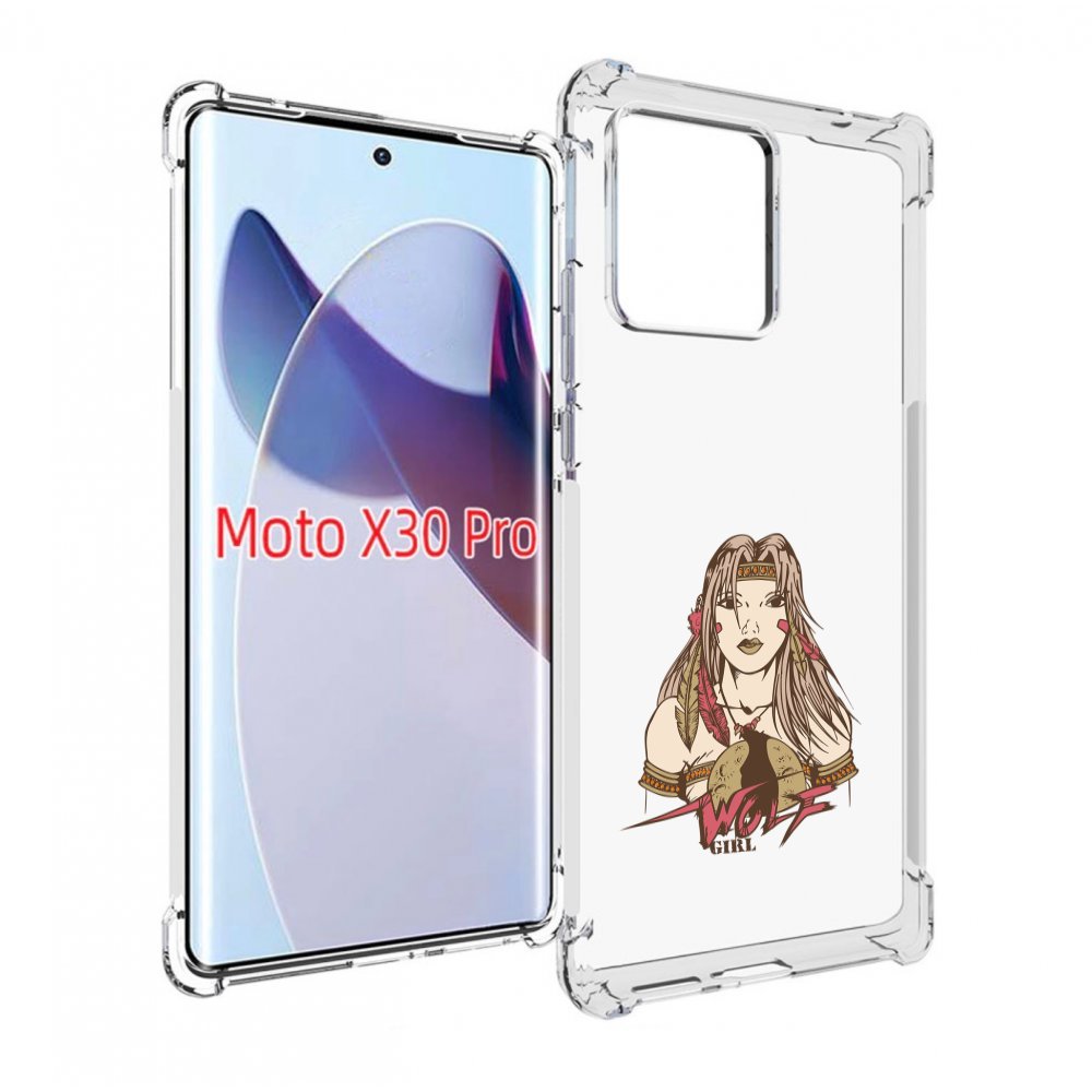 

Чехол MyPads девушка волк для Motorola Moto X30 Pro, Прозрачный, Tocco