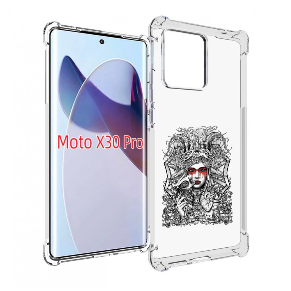 

Чехол MyPads грусная девушка для Motorola Moto X30 Pro, Прозрачный, Tocco
