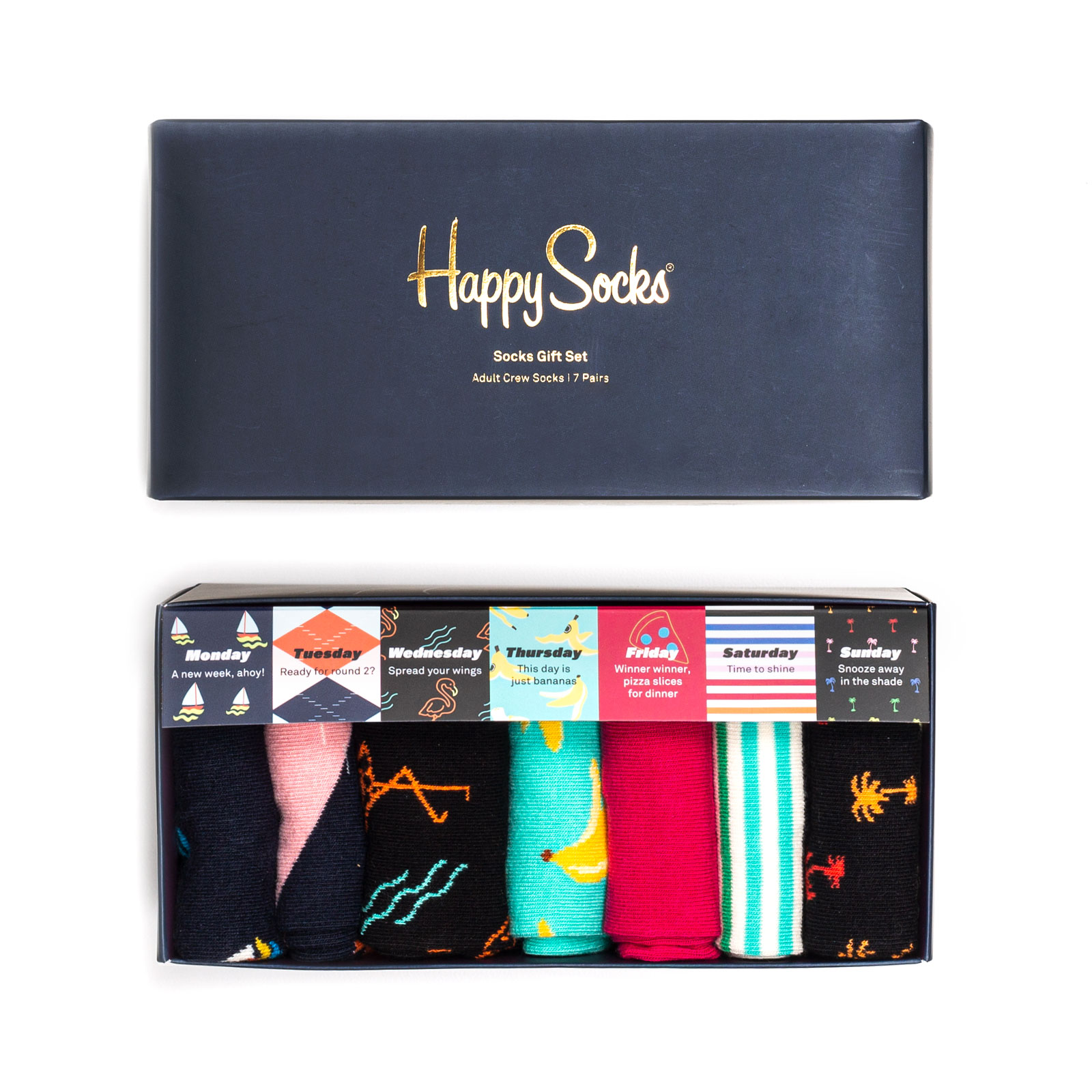 фото Подарочный набор носков унисекс happy socks happy socks 7 days разноцветный 36-40