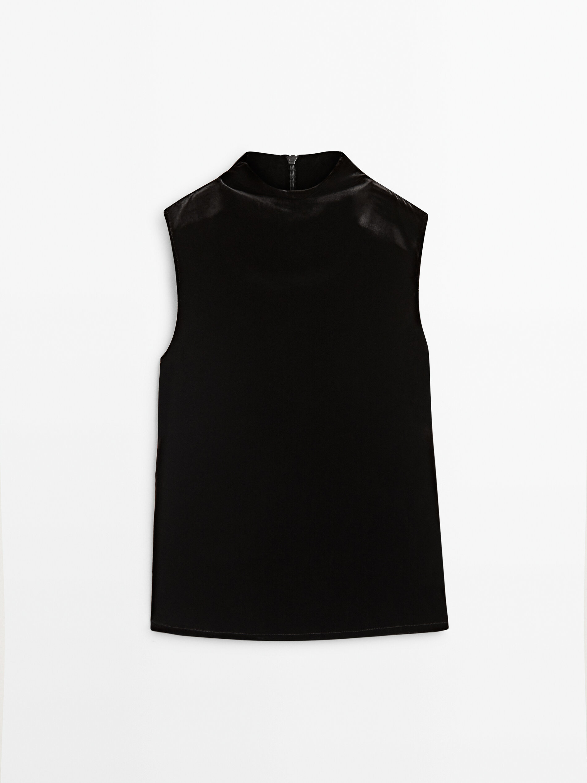 

Блуза женская Massimo Dutti 05705400800 черная 34, 05705400800
