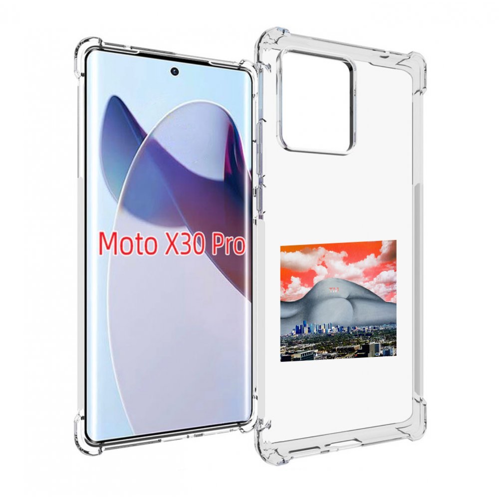 

Чехол MyPads город с девушкой на фоне для Motorola Moto X30 Pro, Прозрачный, Tocco