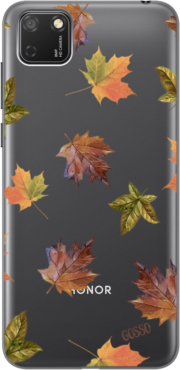 

Чехол на Honor 9S/Huawei Y5P с принтом "Maple" прозрачный, Прозрачный;оранжевый, 1700