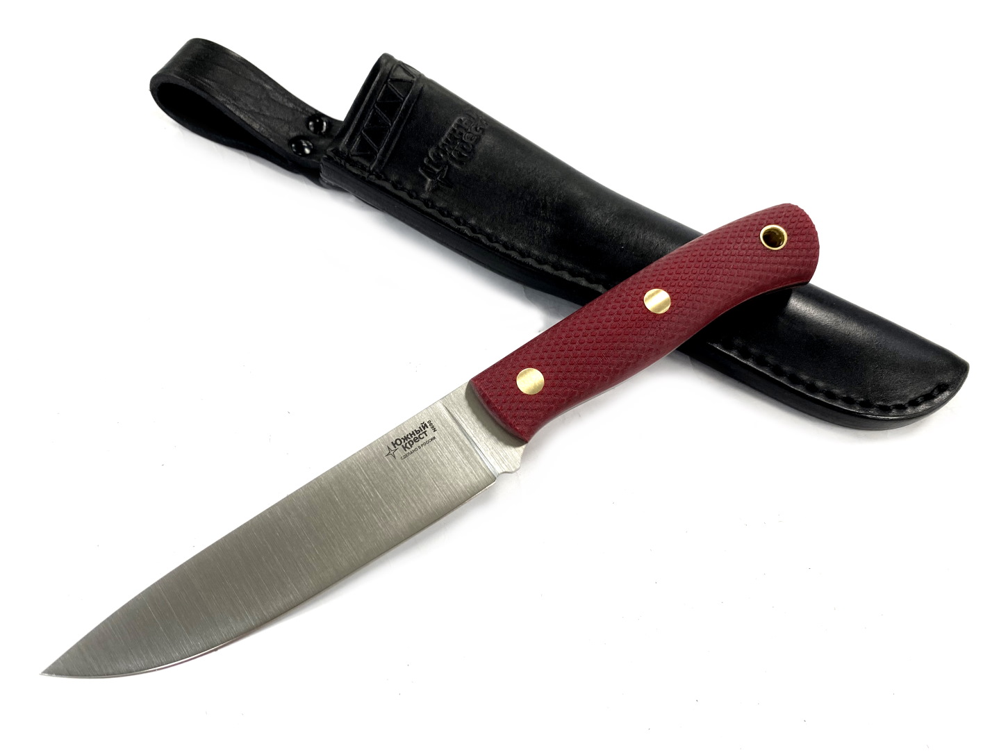 Нож Южный Крест ТКК (2,5), N690, микарта красная, 243.0757