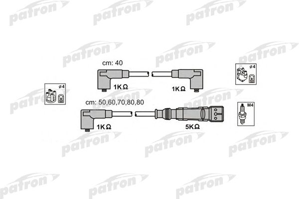 Комплект Проводов Зажигания Аudi 80 78-86, 80 86-91, 80 91-94, 80 Аvаnт 92-96, Савriоlет 9