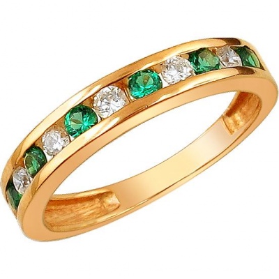 

Кольцо из серебра р. , Эстет 01К254829А-2, изумруд, 01К254829А-2