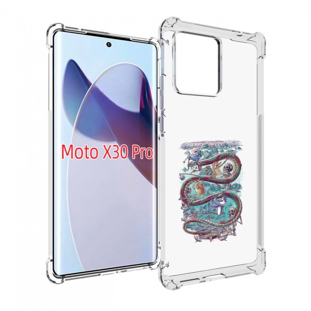 

Чехол MyPads время приключений страшилка для Motorola Moto X30 Pro, Прозрачный, Tocco