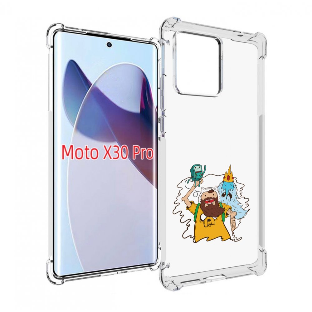 

Чехол MyPads время приключений старый Финн для Motorola Moto X30 Pro, Прозрачный, Tocco