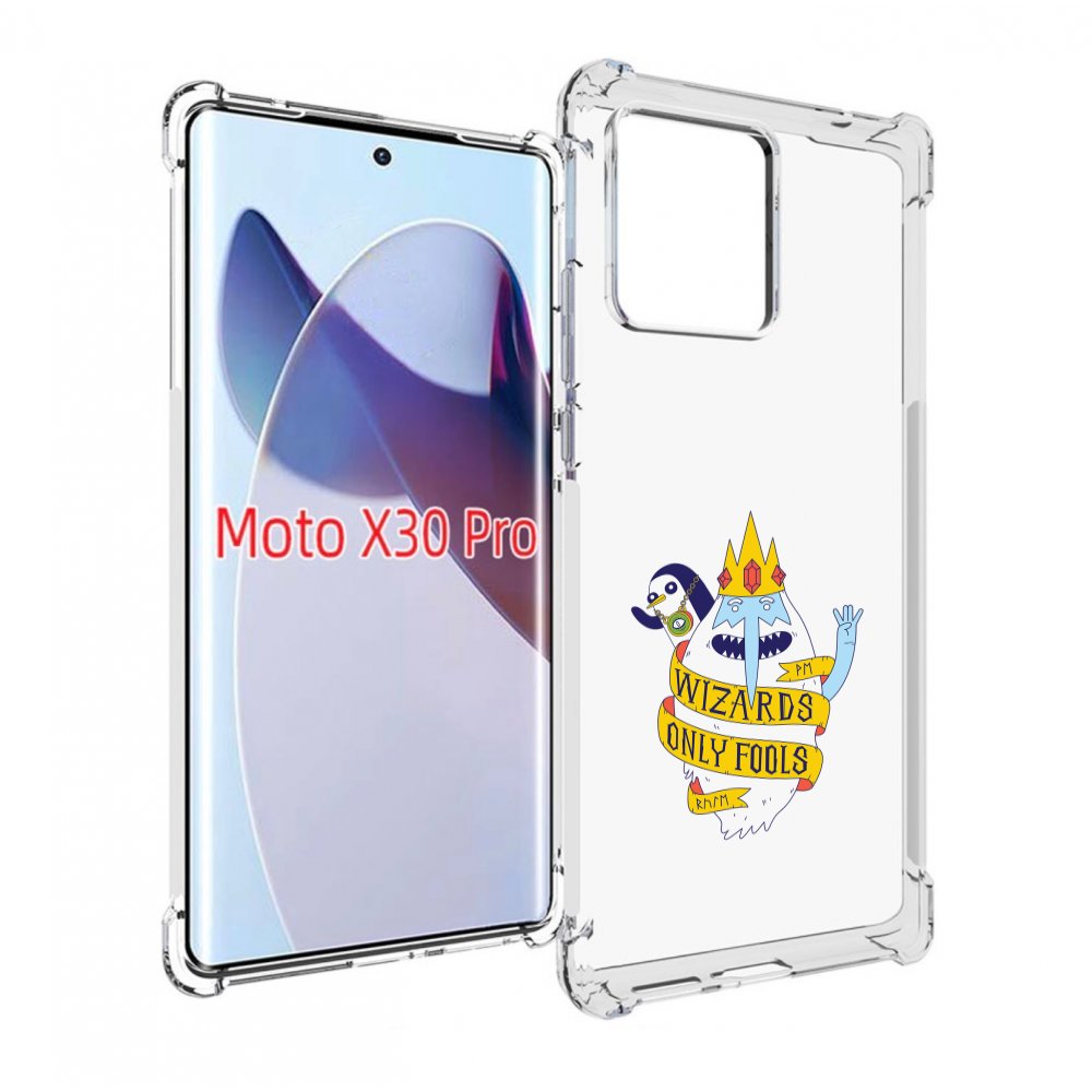 

Чехол MyPads время приключений снежный король для Motorola Moto X30 Pro, Прозрачный, Tocco