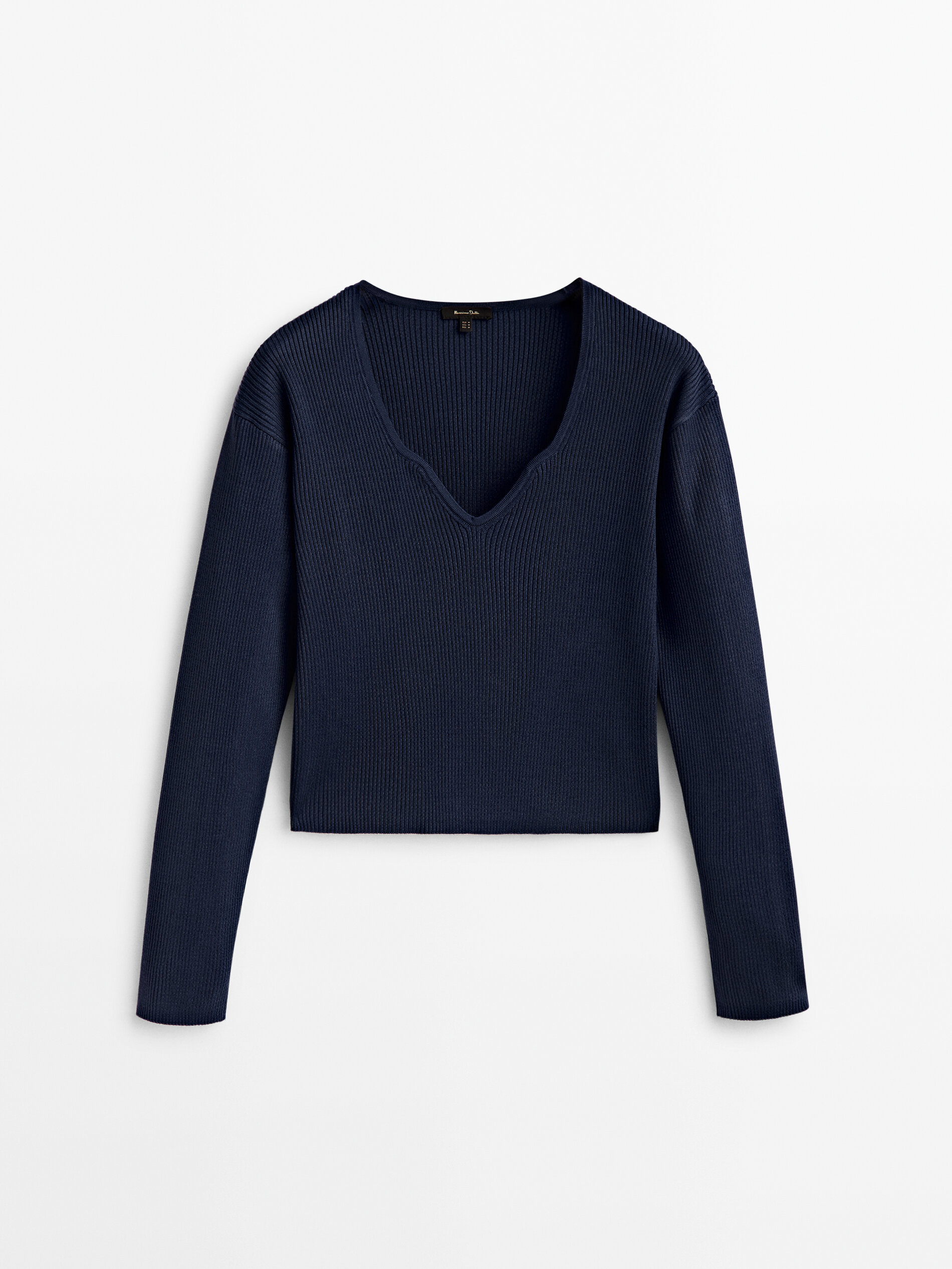 

Пуловер женский Massimo Dutti 05741663407 синий S, 05741663407
