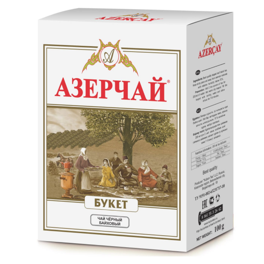 Чай черный Азерчай Букет, листовой, 100 г